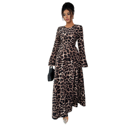 Leopard Print Long Dress